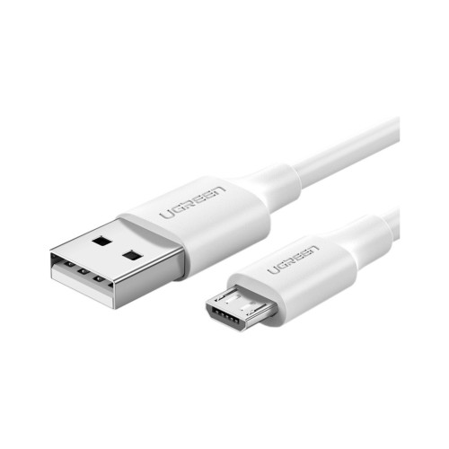 Дата кабель USB 2.0 AM to Micro 5P 0.5m 2A US289 white Ugreen (60140) – UGREEN