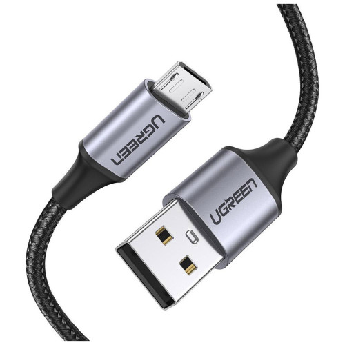 Дата кабель USB 2.0 AM to Micro 5P 0.5m 2A US290 black Ugreen (60145) – UGREEN