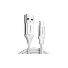 Дата кабель USB 2.0 AM to Micro 5P 1.5m 2A US290 white Ugreen (60152)