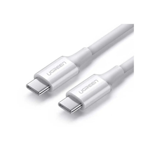 Дата кабель USB-C to USB-C 1.5m 5A 100W US300 white Ugreen (80370) – UGREEN