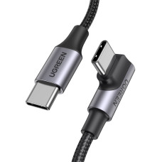 Дата кабель USB-C 2.0 to USB-C 3.0m 90° corner US334 black Ugreen (20583)