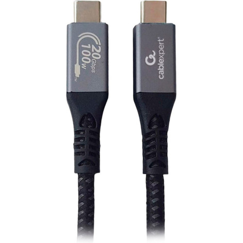 Дата кабель USB-C to USB-C 0.5m USB3.2 Gen2*2 20Gbps/100W(20V5A)/4K60Hz Cablexpert (CCBP-USB3-CMCM100-0.5M) – Cablexpert