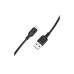 Дата кабель USB 2.0 AM to Micro 5P 1.0m silicone black BOROFONE (6941991115417) – BOROFONE