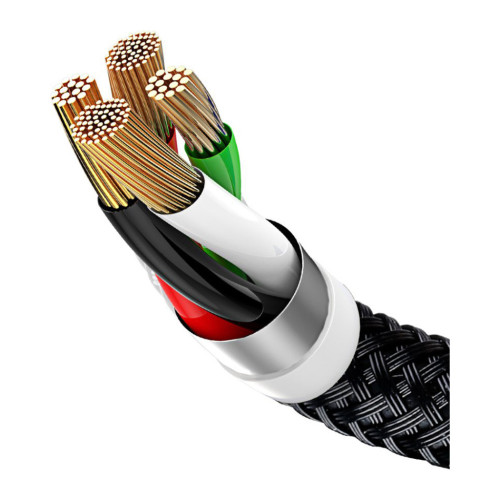 Дата кабель USB 2.0 AM to Lightning + Micro 5P + USB-C 1.2m 5A black Baseus (CAMLT-BSY01) – Baseus (вид 2)