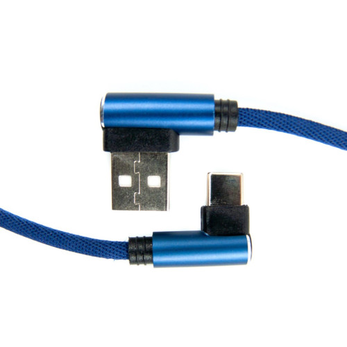 Дата кабель USB 2.0 AM to USB-C 0.25m blue Dengos (NTK-TC-UG-SHRT-SET-BLUE) – DENGOS (вид 1)
