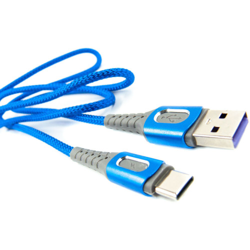 Дата кабель USB 2.0 AM to USB-C 1.0m blue Dengos (NTK-TC-LP-BLUE) – DENGOS (вид 2)