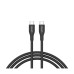 Дата кабель USB-C to USB-C 1.0m CC60SC10 60W Silicon Black Canyon (CNS-CC60SC10B) – CANYON