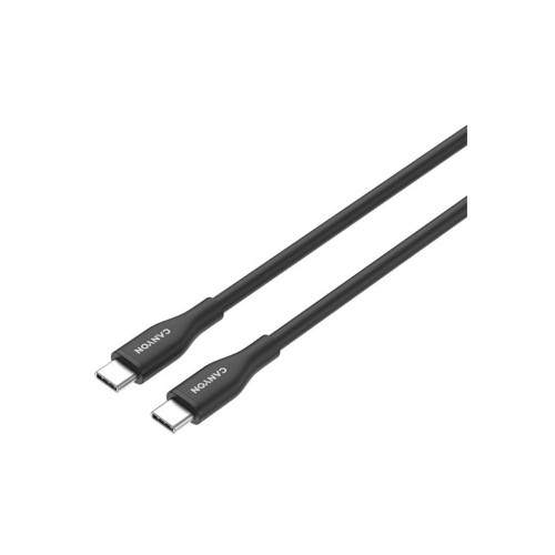 Дата кабель USB-C to USB-C 1.0m CC60SC10 60W Silicon Black Canyon (CNS-CC60SC10B) – CANYON (вид 2)