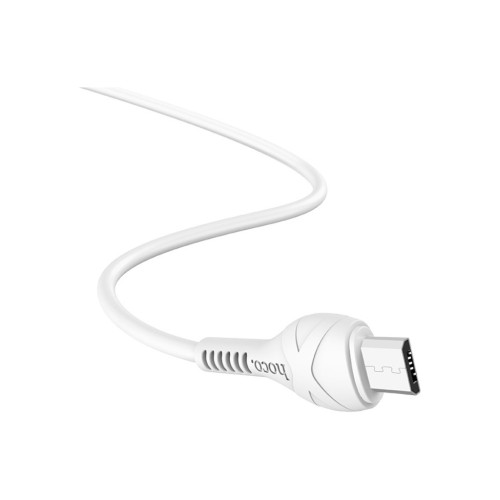 Дата кабель USB 2.0 AM to Micro 5P 1.0m 2.4A PVC X37 white HOCO (6931474710505) – HOCO (вид 2)