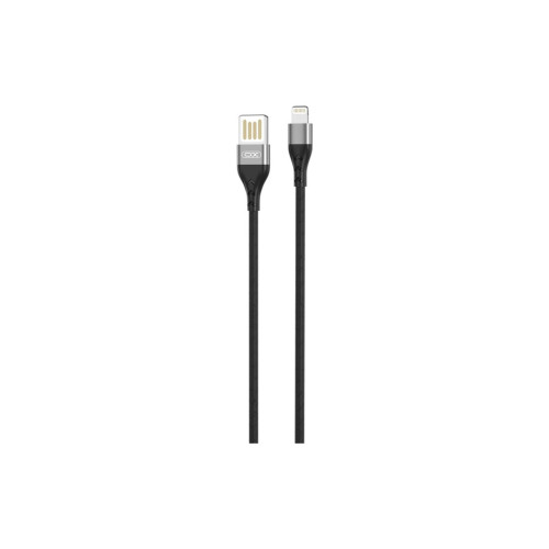 Дата кабель USB 2.0 AM to Lightning 1.0m 2.4A double-sided NB188 gray XO (6920680879694) – XO