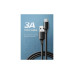 Дата кабель USB 2.0 AM to USB-C 0.25m 3A US287 black Ugreen (60114) – UGREEN (вид 1)