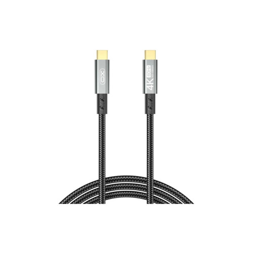 Дата кабель USB-C to USB-C 1.0m 100W PD black XO (GB020-CC.tranish) – XO