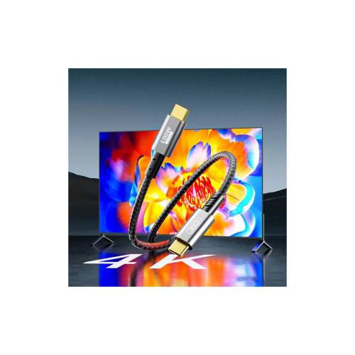 Дата кабель USB-C to USB-C 1.0m 100W PD black XO (GB020-CC.tranish) – XO (вид 2)