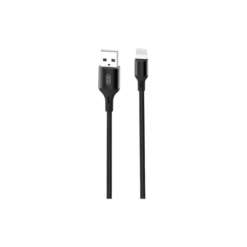 Дата кабель USB 2.0 AM to Lightning 2.0m braided NB143 black XO (6920680870868) – XO