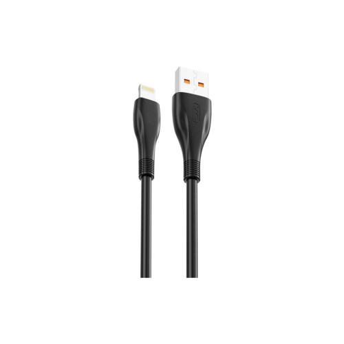 Дата кабель USB 2.0 AM to Lightning 1.0m 6A NB185 black XO (6920680879236) – XO