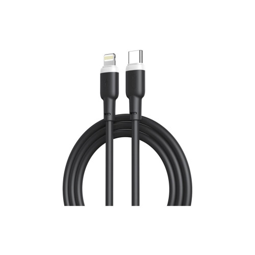 Дата кабель USB-C to Lightning 1.0m 20W liquid silicone NB208A black XO (6920680826810) – XO