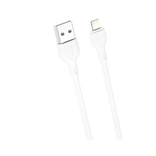 Дата кабель USB 2.0 AM to Lightning 2.0m 2.1A white XO (CB-200UL) – XO