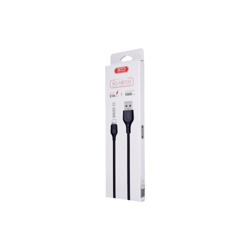 Дата кабель USB 2.0 AM to Lightning 1.0m 2.1A NB103 black XO (6920680862702) – XO (вид 1)