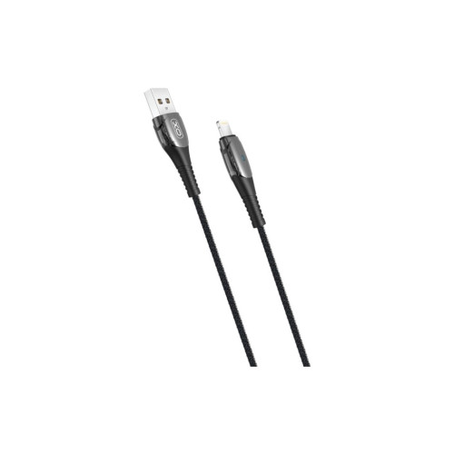 Дата кабель USB 2.0 AM to Lightning 1.0m Smart Chipset Auto Power-off NB145 black XO (6920680869558) – XO
