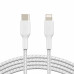 Дата кабель USB 2.0 AM to Lightning 1.0m BRAIDED white Belkin (CAA004BT1MWH) – Belkin