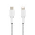 Дата кабель USB 2.0 AM to Lightning 1.0m BRAIDED white Belkin (CAA004BT1MWH) – Belkin (вид 1)