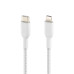 Дата кабель USB 2.0 AM to Lightning 1.0m BRAIDED white Belkin (CAA004BT1MWH) – Belkin (вид 2)
