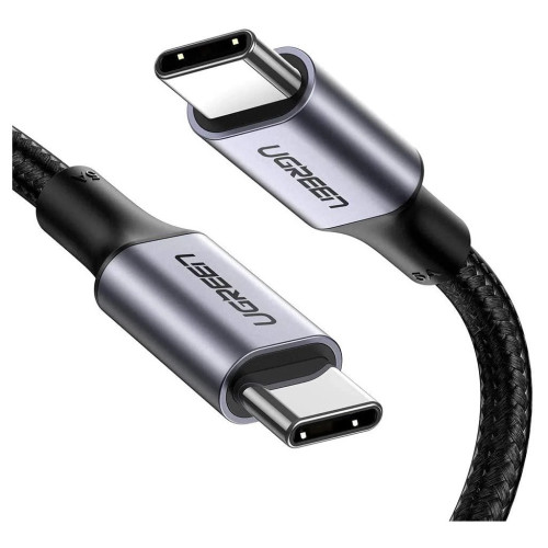 Дата кабель USB-C to USB-C 2.0m US316 100W 5A Alum. (Black) Ugreen (70429) – UGREEN