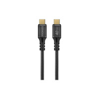 Дата кабель USB-C to USB-C 1.0m Promate (powerbolt240-1m.black)