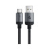 Дата кабель USB 2.0 AM to USB-C 1.2m 3.0A 18W aluminum alloy Black Acefast (6974316283782) – Acefast