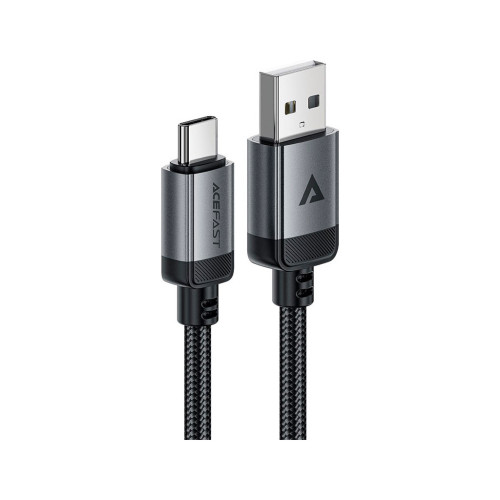Дата кабель USB 2.0 AM to USB-C 1.2m 3.0A 18W aluminum alloy Black Acefast (6974316283782) – Acefast (вид 1)