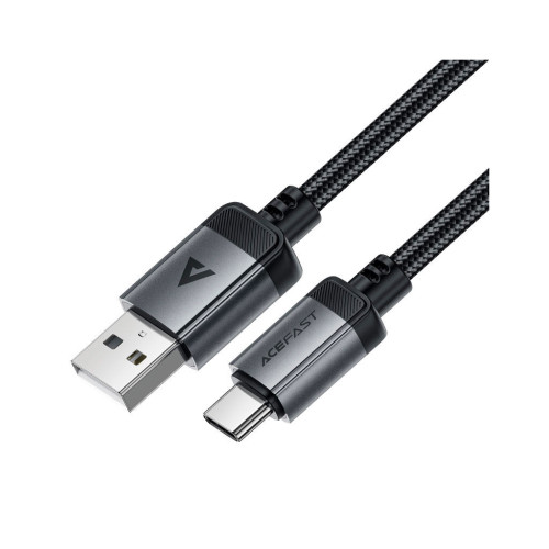 Дата кабель USB 2.0 AM to USB-C 1.2m 3.0A 18W aluminum alloy Black Acefast (6974316283782) – Acefast (вид 2)