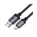 Дата кабель USB 2.0 AM to USB-C 1.2m 3.0A 18W aluminum alloy Black Acefast (6974316283782) – Acefast (вид 2)