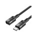 Дата кабель USB-C M/F 1.2m extension U107 black HOCO (6931474789990) – HOCO