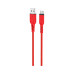 Дата кабель USB 2.0 AM to USB-C 1.0m 3A nylon X59 red HOCO (6931474744937) – HOCO