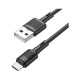 Дата кабель USB 2.0 AM to Micro 5P 1.0m 2.4A PVC X83 black HOCO (6931474770882)