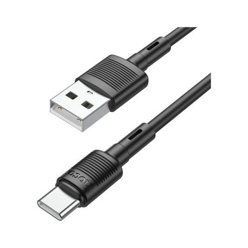 Дата кабель USB 2.0 AM to USB-C 1.0m 3A PVC X83 black HOCO (6931474770905) – HOCO