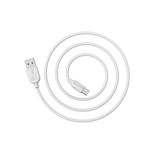 Дата кабель USB 2.0 AM to USB-C 1.0m 2.4A PVC BX14 white BOROFONE (6957531089995) – BOROFONE (вид 2)