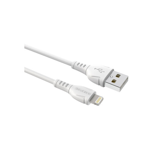Дата кабель USB 2.0 AM to Lightning 1.0m 2.4A PVC BX51 white BOROFONE (6931474743909) – BOROFONE (вид 2)