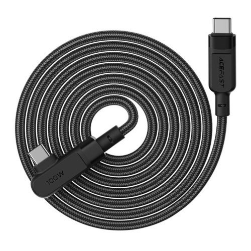 Дата кабель USB-C to USB-C 2.0m 5A 100W nylon C5-03 black Acefast (6974316281016) – Acefast (вид 2)
