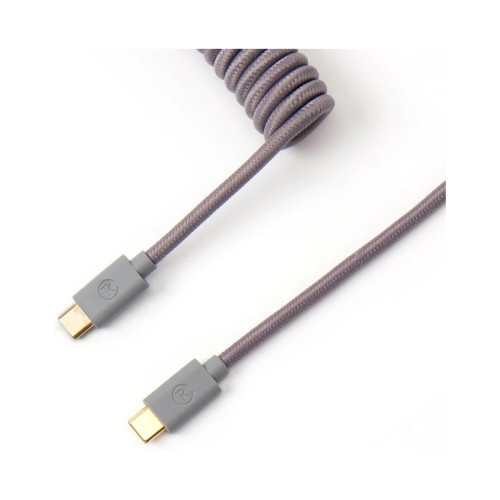 Дата кабель USB 2.0 AM to USB-C 1.36m Coiled grey Keychron (CABG_KEYCHRON) – Keychron