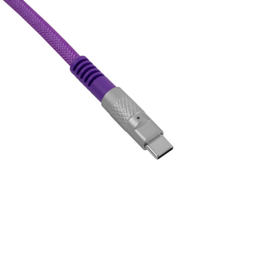 Дата кабель USB-C + USB A to USB-C 1.0m Double-Sleeved Geek purple Keychron (CAB23_KEYCHRON) – Keychron (вид 2)