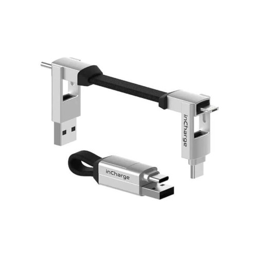 Дата кабель 6in1 inCharge 6 - 0.06m white Rolling Square (SIX02R) – Rolling Square