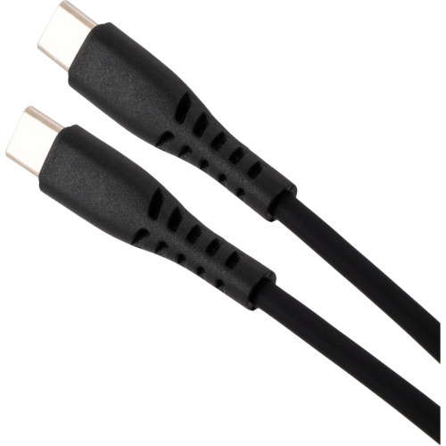 Дата кабель USB-C to USB-C 2.0m 60W Silicon Black Vinga (VCDCCC262SB) – Vinga (вид 1)