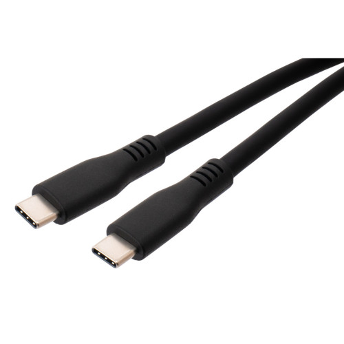 Дата кабель USB-C to USB-C 2.0m UBS3.2 Gen2 10G 240W Chip Silicon Black Vinga (VCPDCCC3242SB) – Vinga (вид 2)