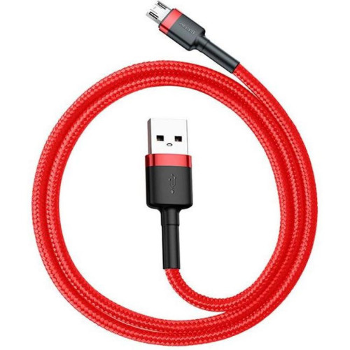 Дата кабель USB 2.0 AM to Micro 5P 1.0m Cafule 2.4A red+red Baseus (CAMKLF-B09) – Baseus (вид 1)