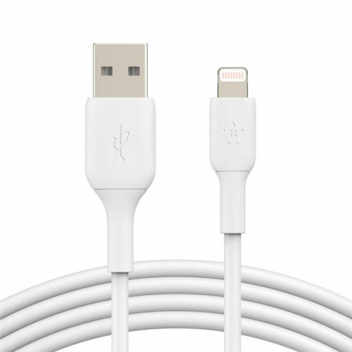Дата кабель USB 2.0 AM to Lightning 2.0m PVC white Belkin (CAA001BT2MWH) – Belkin