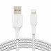 Дата кабель USB 2.0 AM to Lightning 2.0m BRAIDED white Belkin (CAA002BT2MWH) – Belkin