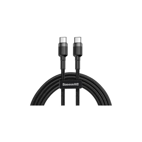 Дата кабель USB-C to USB-C 2.0m USB 3.1 3A grey-black Baseus (CATKLF-HG1) – Baseus