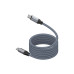 Дата кабель USB-C to USB-C 1.2m Promate (springy.grey) – Promate