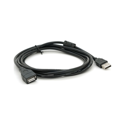 Дата кабель USB 2.0 AM/AF 2.0m ferrite black Voltronic (YT-AM/AF-2.0B) – Voltronic (вид 1)